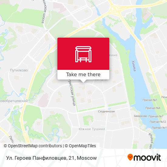 Ул. Героев Панфиловцев, 21 map