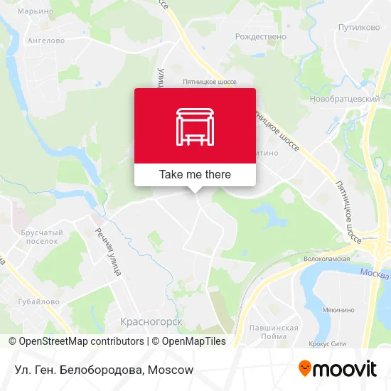 Ул. Ген. Белобородова map