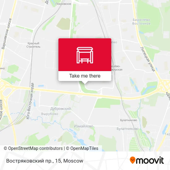 Востряковский пр., 15 map