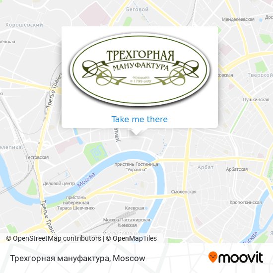 Трехгорная мануфактура map