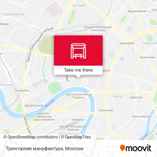 Трехгорная мануфактура map