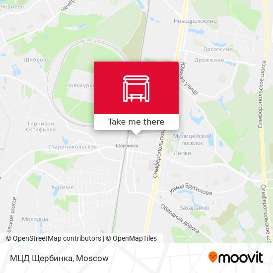 МЦД Щербинка map