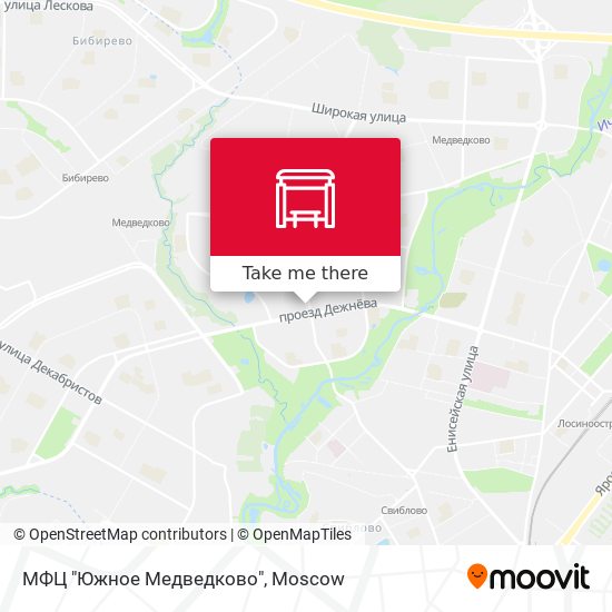 МФЦ "Южное Медведково" map