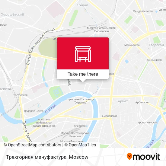 Трехгорная мануфактура map