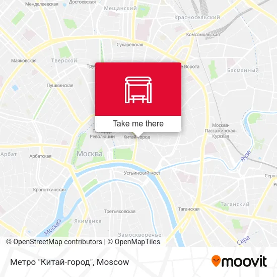 Метро "Китай-город" map