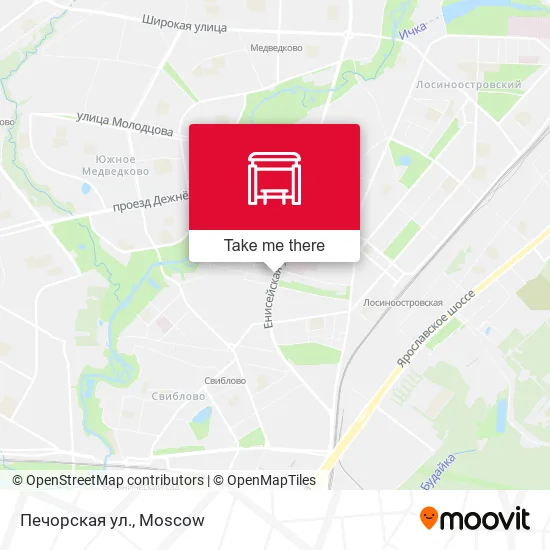 Печорская ул. map
