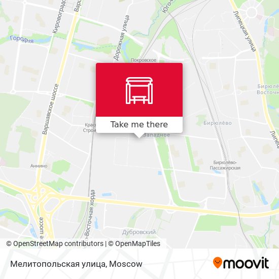 Мелитопольская улица map