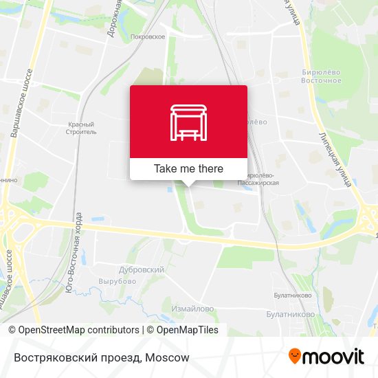 Востряковский проезд map