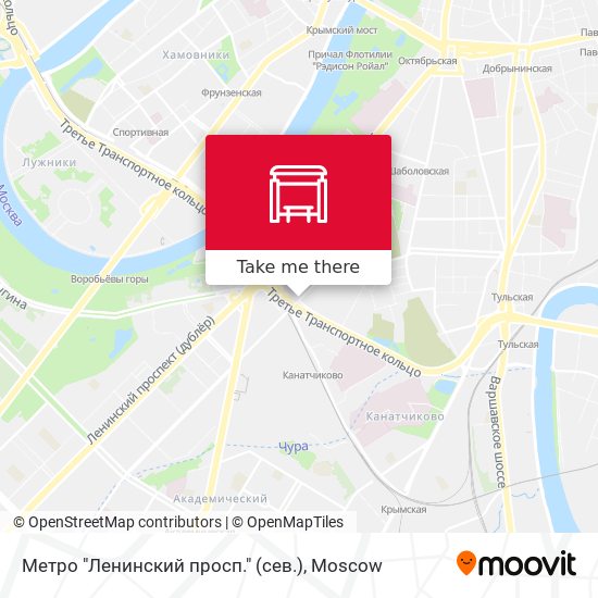 Метро "Ленинский просп." (сев.) map