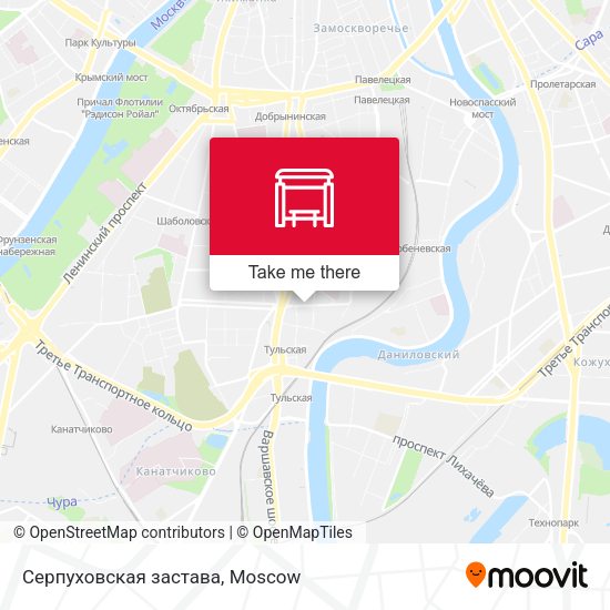 Серпуховская застава map