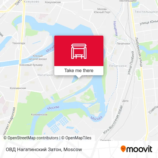 ОВД Нагатинский Затон map