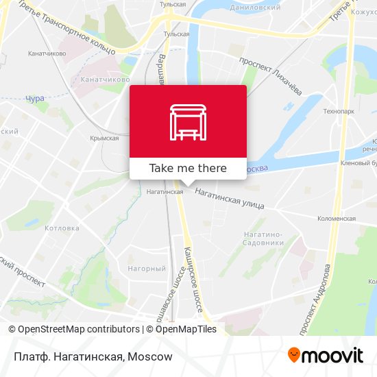 Платф. Нагатинская map