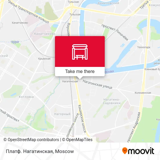 Платф. Нагатинская map