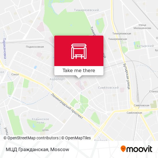 МЦД Гражданская map