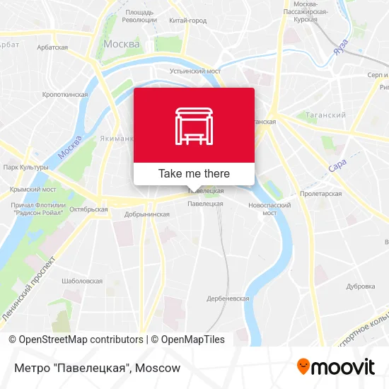 Метро "Павелецкая" map