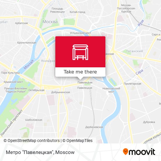 Метро "Павелецкая" map