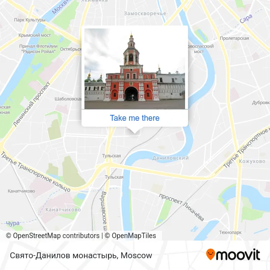 Свято-Данилов монастырь map