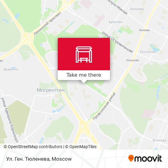 Ул. Ген. Тюленева map
