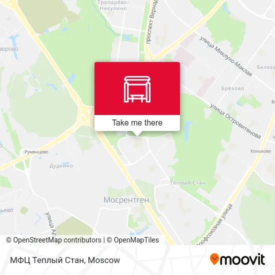 МФЦ Теплый Стан map