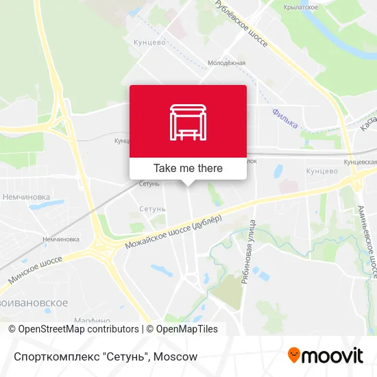 Спорткомплекс "Сетунь" map