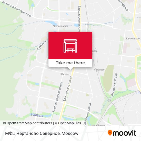 МФЦ Чертаново Северное map