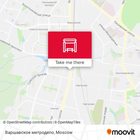 Варшавское метродепо map