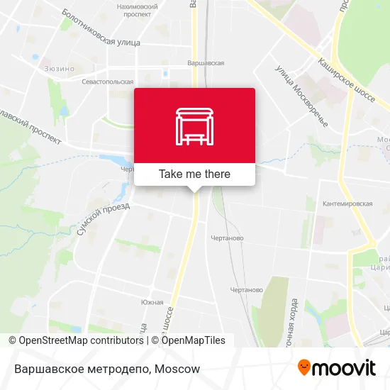 Варшавское метродепо map