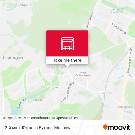 2-й мкр. Южного Бутова map