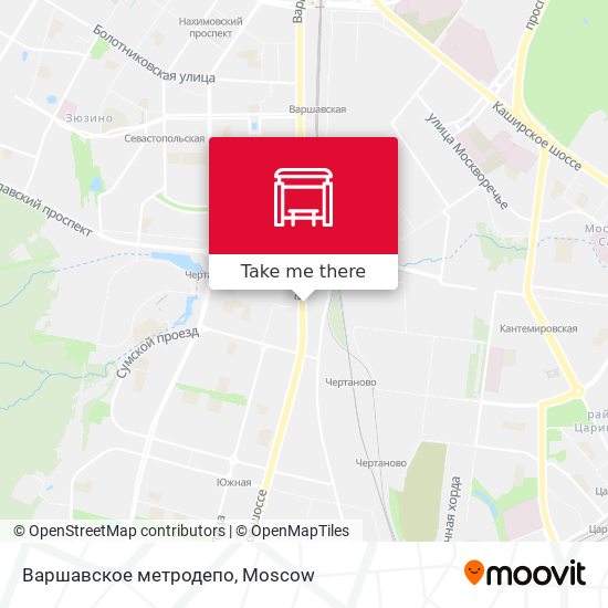 Варшавское метродепо map