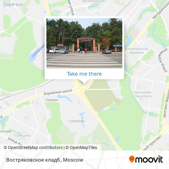 Востряковское кладб. map