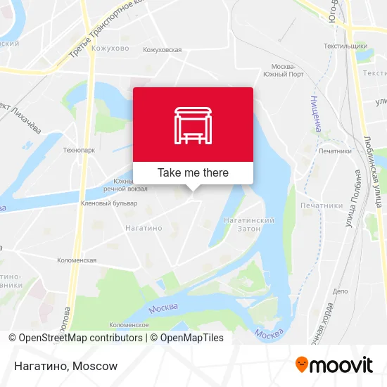 Нагатино map