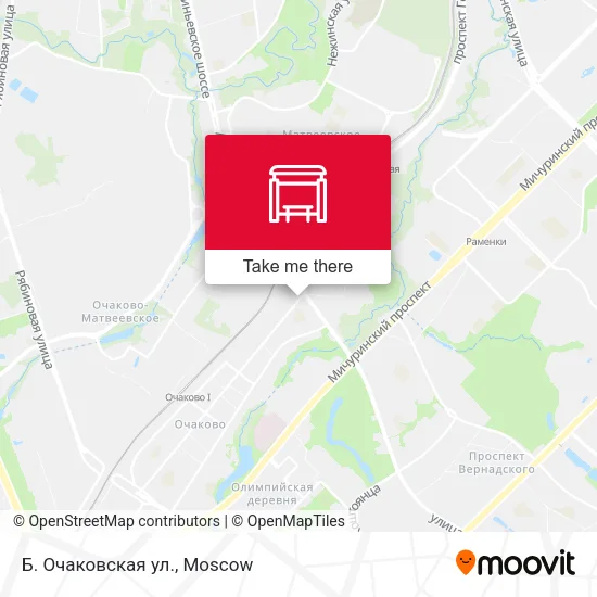 Б. Очаковская ул. map