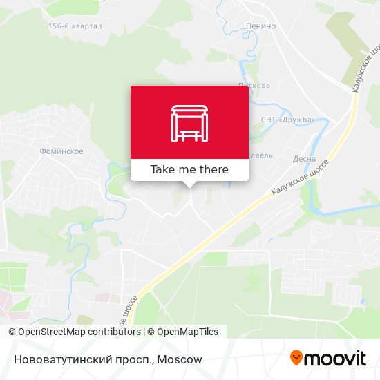 Нововатутинский просп. map