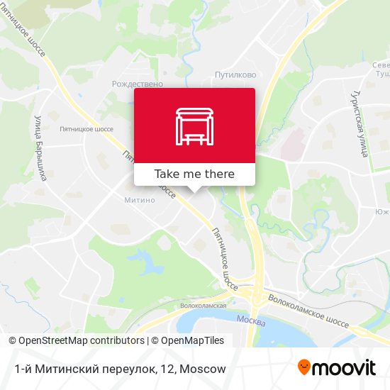 1-й Митинский переулок, 12 map