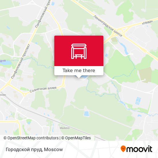 Городской пруд map