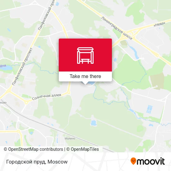 Городской пруд map