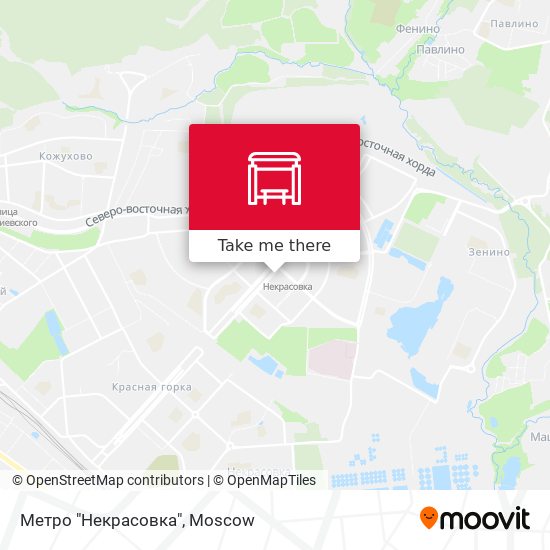 Метро "Некрасовка" map