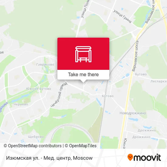 Изюмская ул. - Мед. центр map