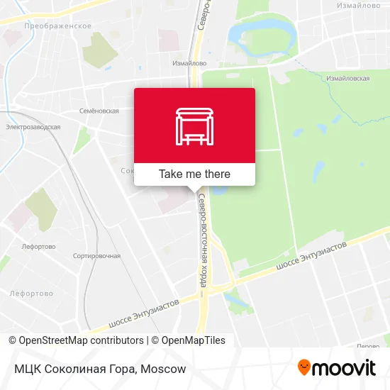 МЦК Соколиная Гора map