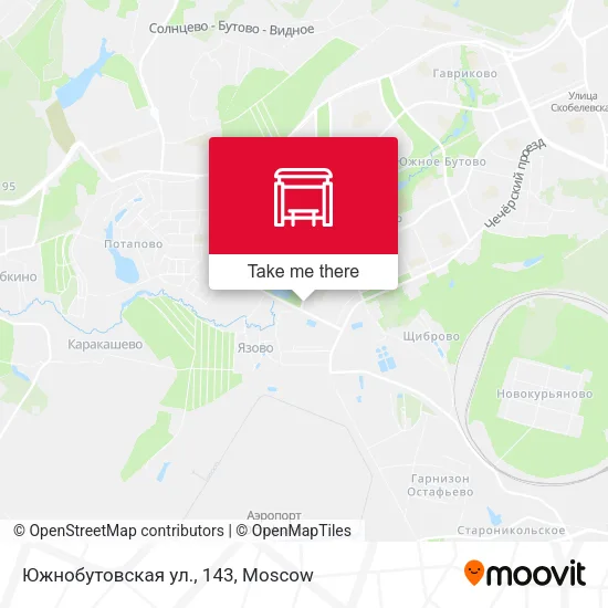 Южнобутовская ул., 143 map