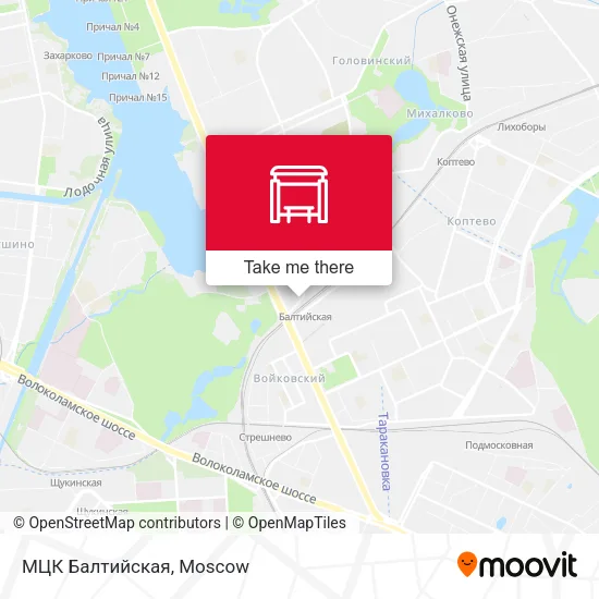 МЦК Балтийская map