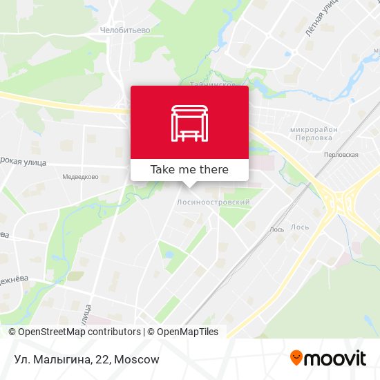 Ул. Малыгина, 22 map