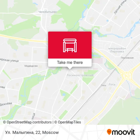 Ул. Малыгина, 22 map