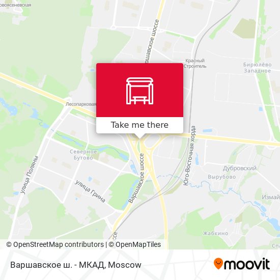 Варшавское ш. - МКАД map