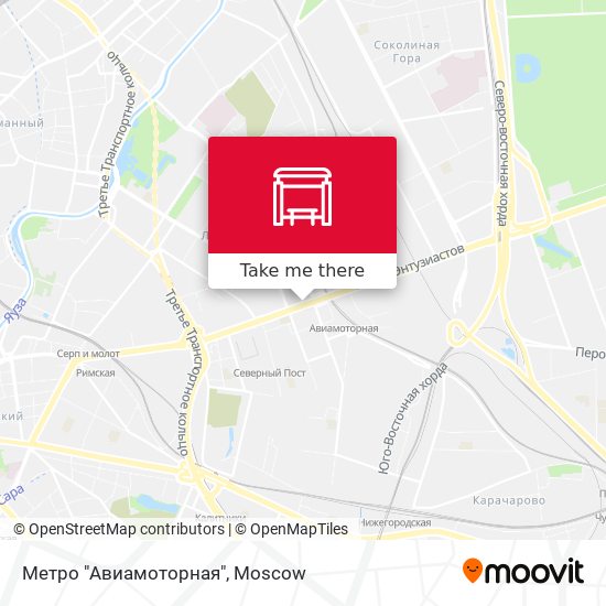 Метро "Авиамоторная" map