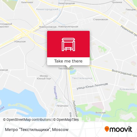 Метро "Текстильщики" map