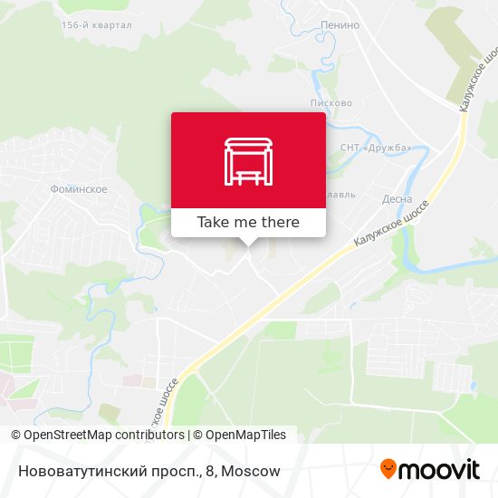 Нововатутинский просп., 8 map