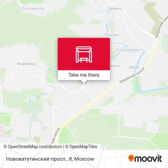 Нововатутинский просп., 8 map