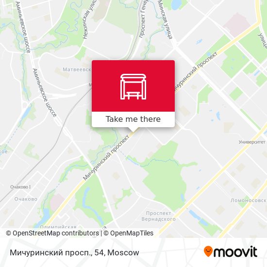 Мичуринский просп., 54 map