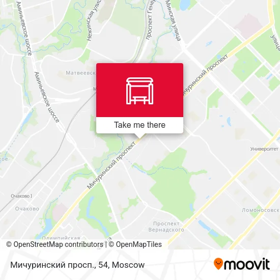 Мичуринский просп., 54 map